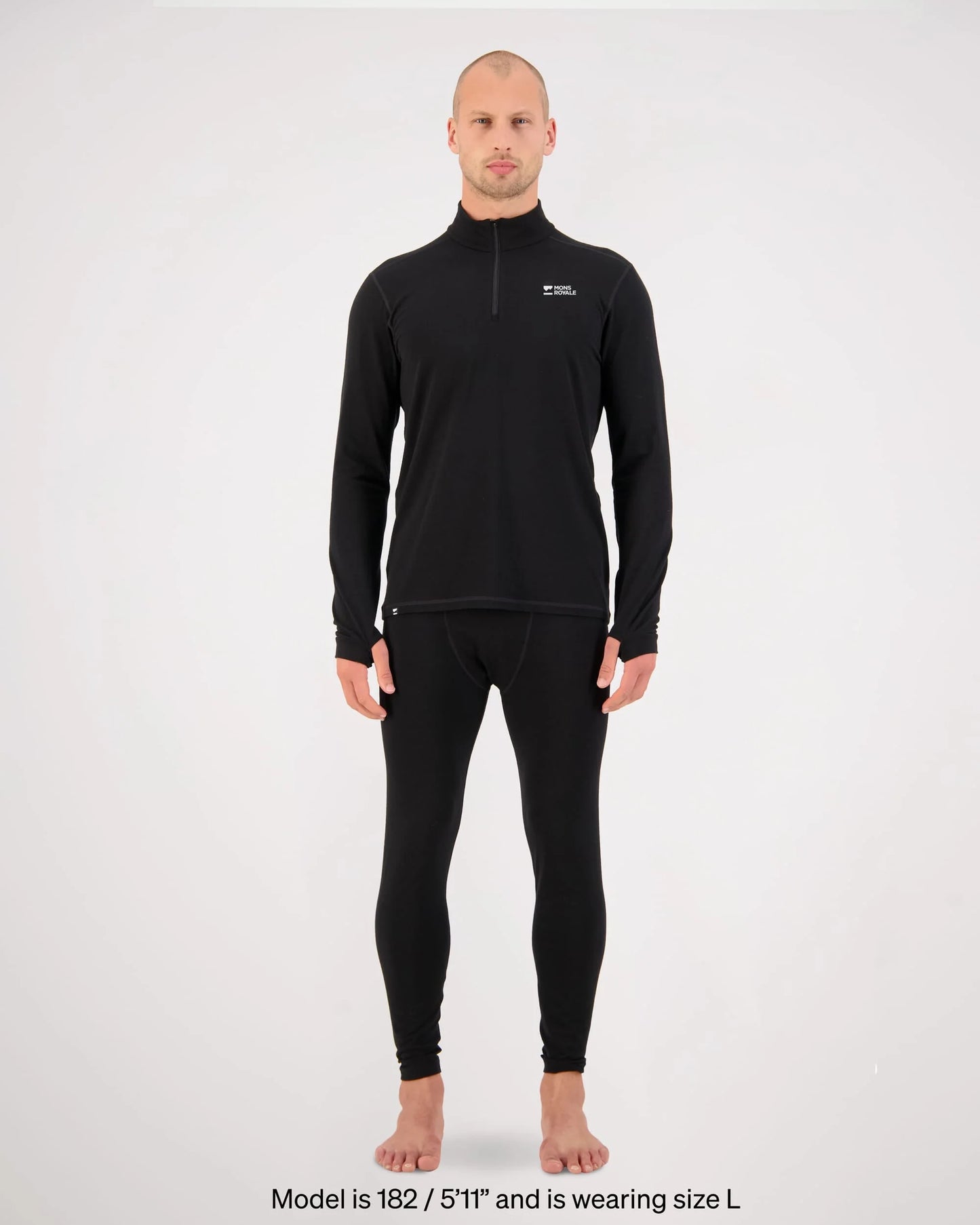 Chandail en mérinos Cascade à fermeture éclair 1/4 - Hommes