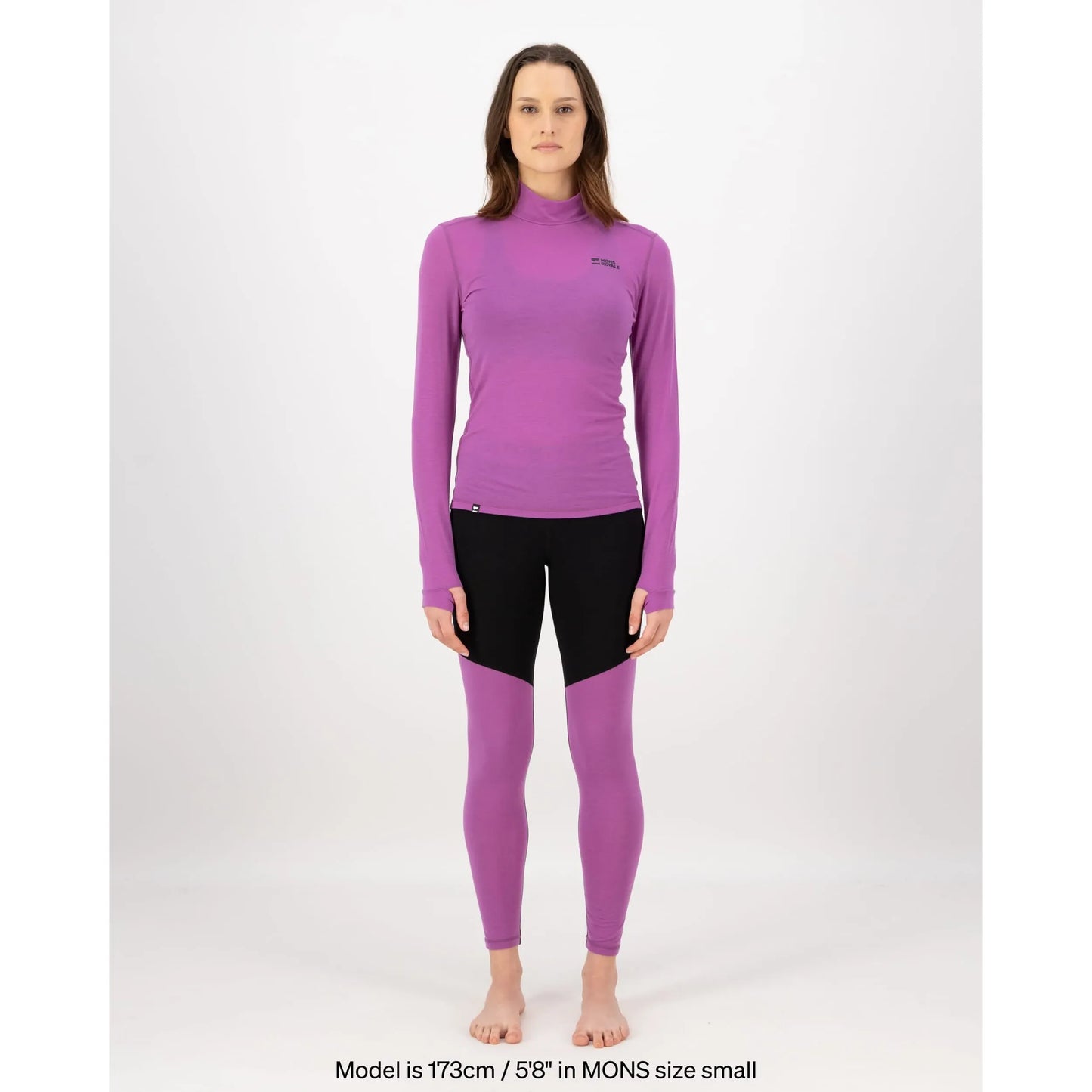 Chandail Cascade en mérinos à col montant et manches longues - Femmes