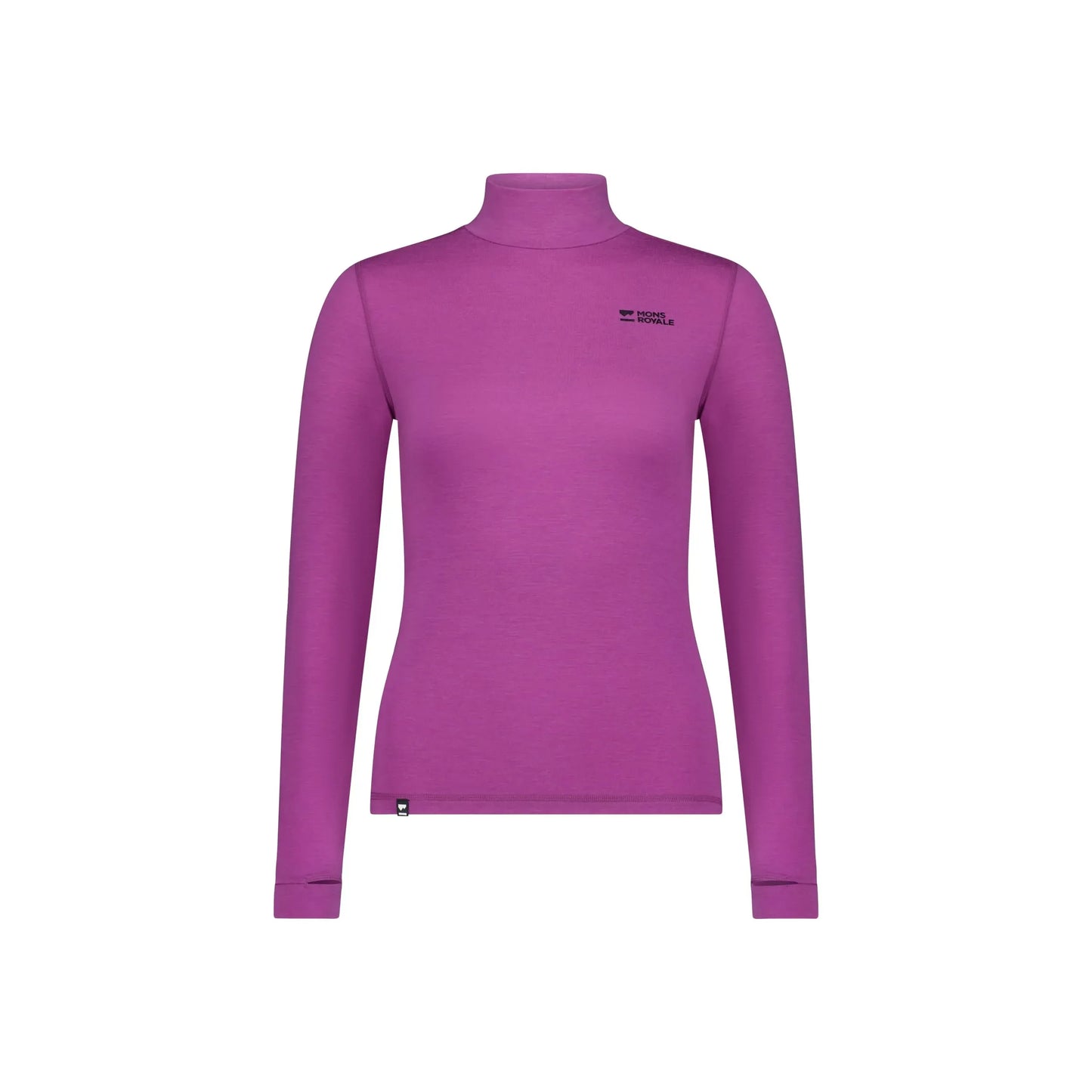 Chandail Cascade en mérinos à col montant et manches longues - Femmes