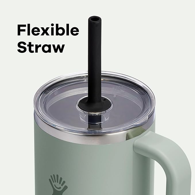 Couvercle à paille intégré pour gobelet - Transparent