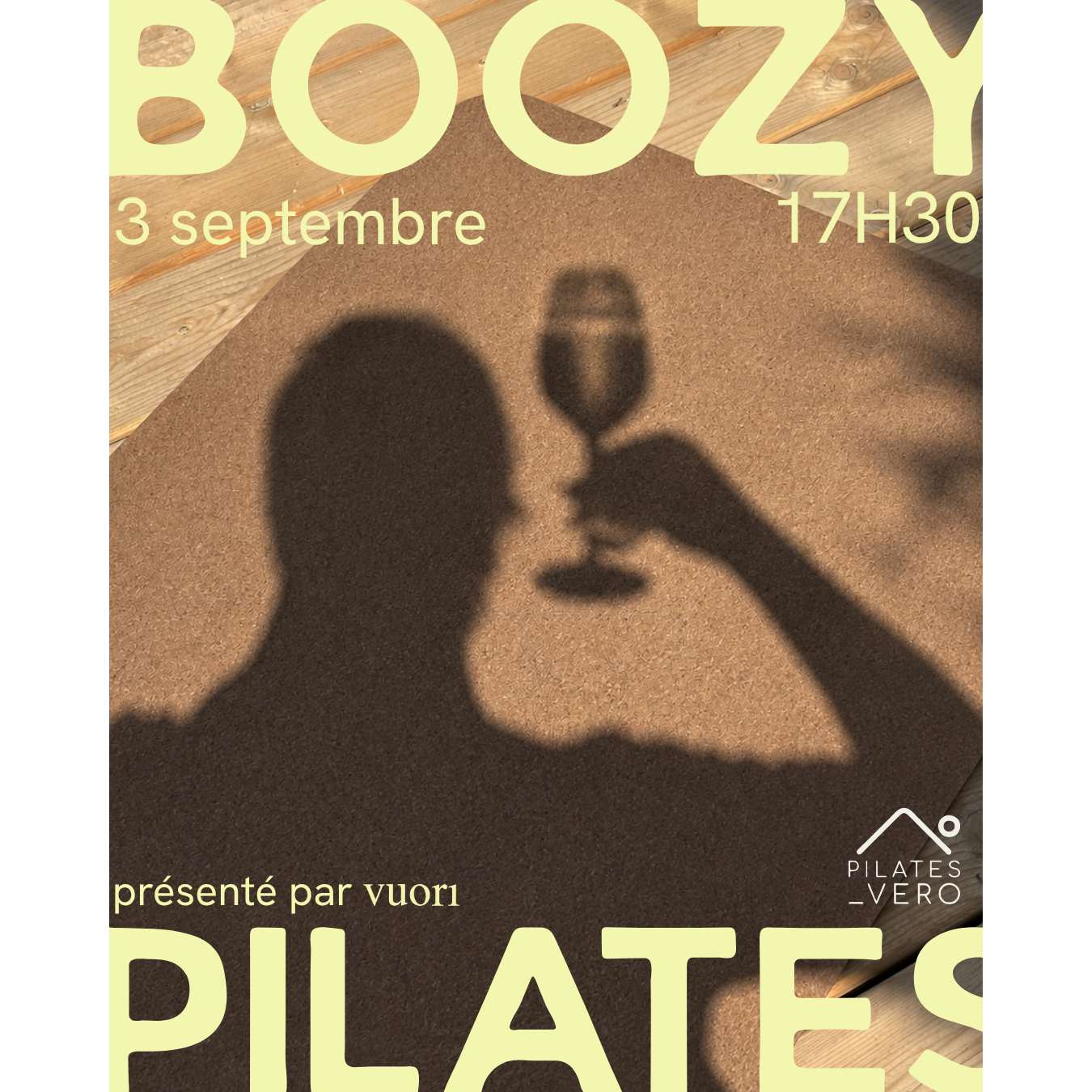 Billet Boozy Pilates 3 septembre