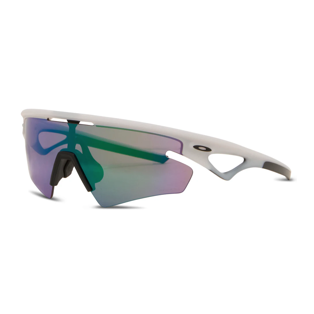 Oakley Sphaera Slash Sunglasses - Prizm Road Jade Lenses || Sphaera Slash Sunglasses - Matte Vapor - Prizm Road Jade Lens
