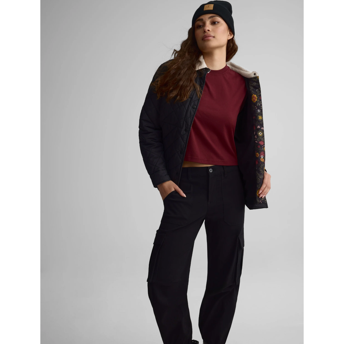 Surchemise avec col en sherpa pour femme||Overshirt With Sherpa Colar - W's