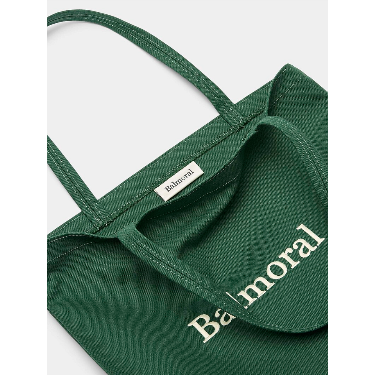 Tote Balmoral - Green/Cream||Tote Bag - Balmoral - Forest Green/Cream
