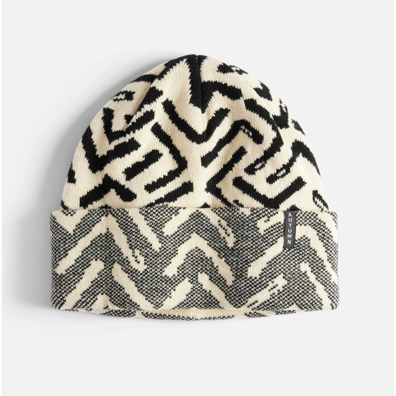 Autumn - Geo Beanie - Eggshell
