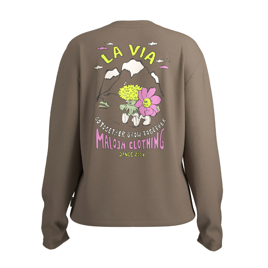 T-shirt à manches longues et coupe carrée en jersey simple épais de coton biologique||BeerenbergM. - Heavy Organic Cotton L/S - W's