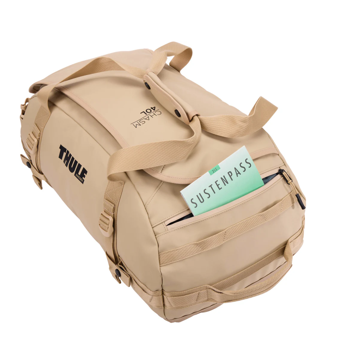 Chasm 40L sports bag||Thule Chasm Duffel Bag 40L - Gentle Beige