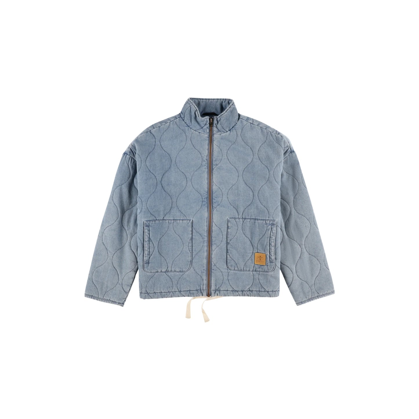 Veste matelassée en denim pour femme – L’Unique