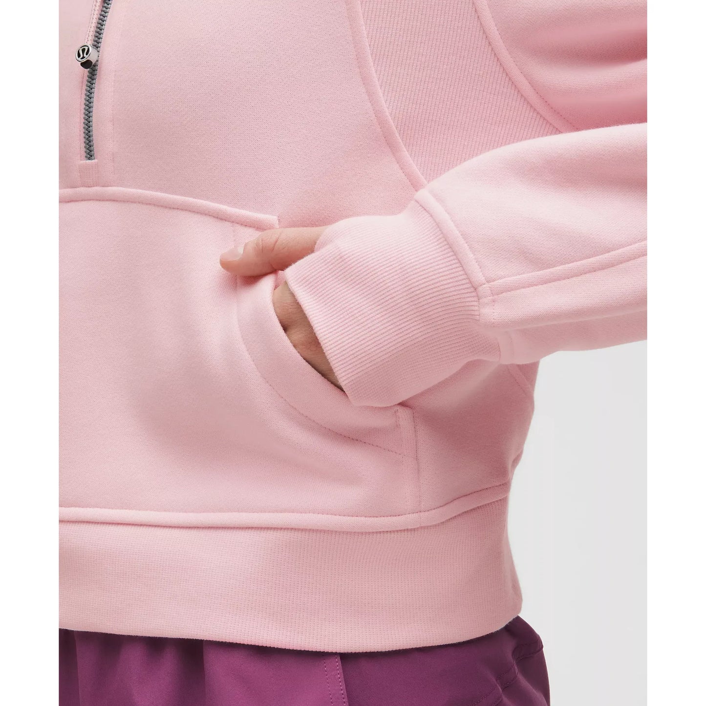 Scuba Oversized Half-Zip Hoodie - Femmes
