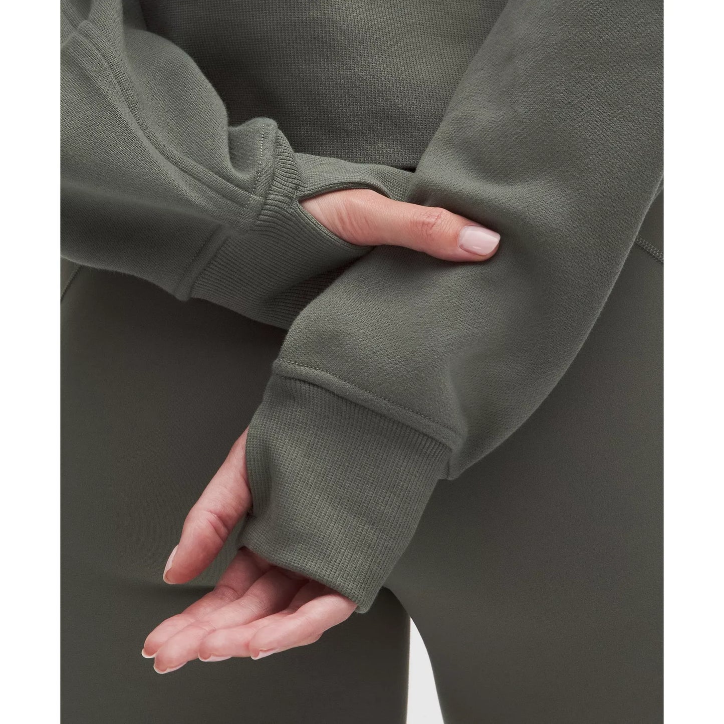 Scuba Oversized Half-Zip Hoodie - Femmes