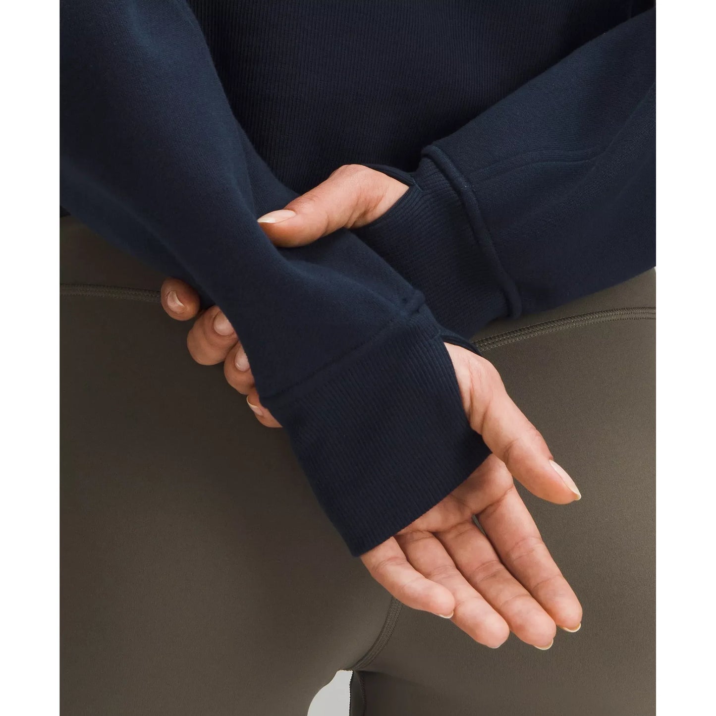 Scuba Oversized Half-Zip Hoodie - Femmes