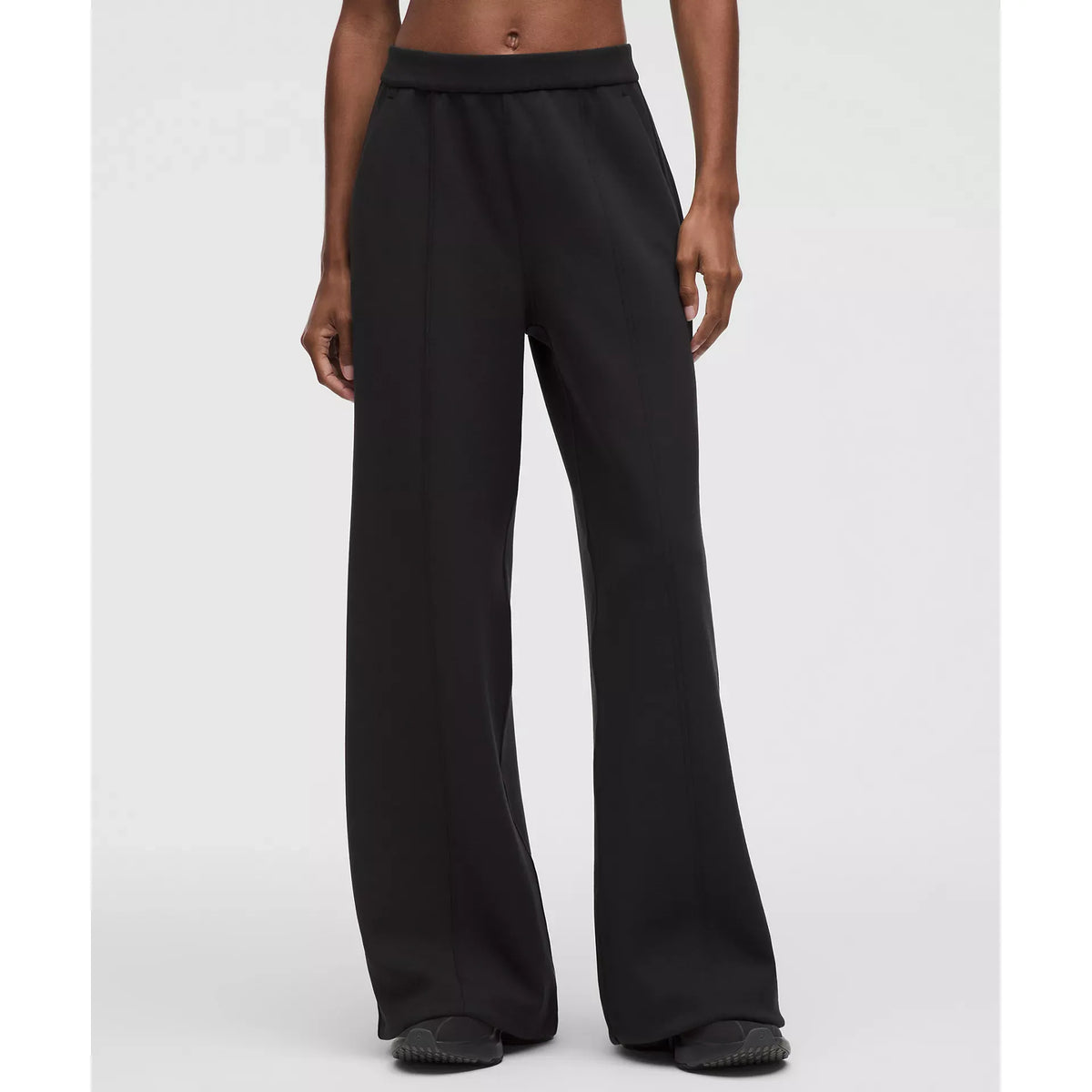 Pantalon large taille haute Smooth Spacer - Femmes