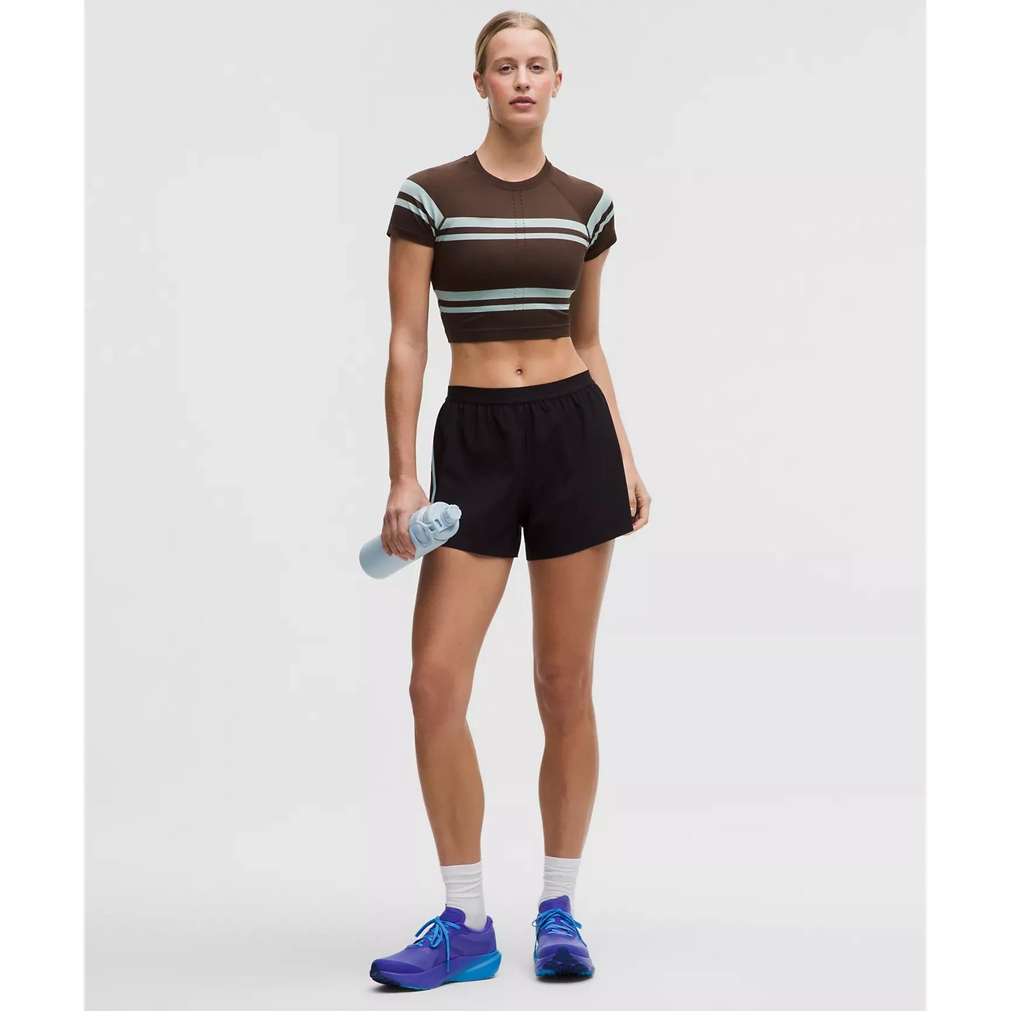 Short taille haute fendu 3" - Femmes