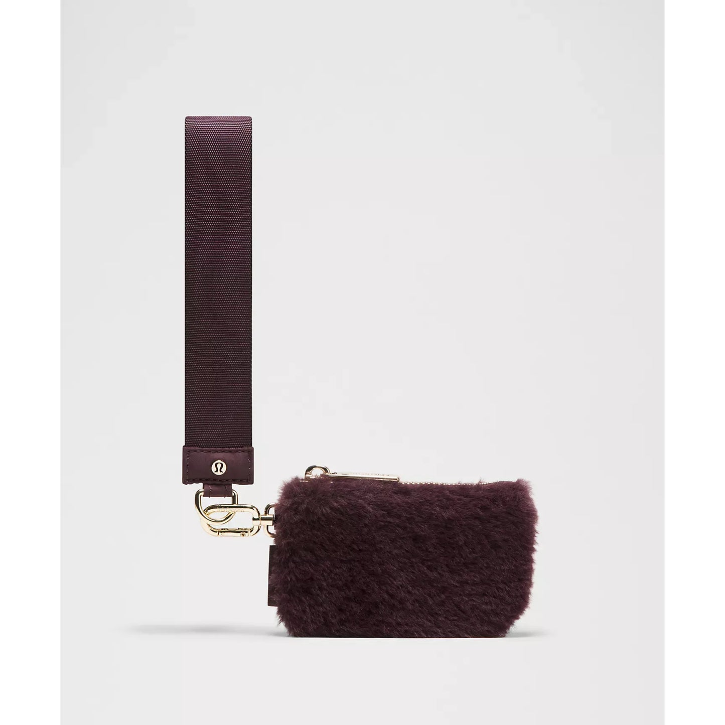 Pochette Double avec Poignée – Black Plum/Gold
