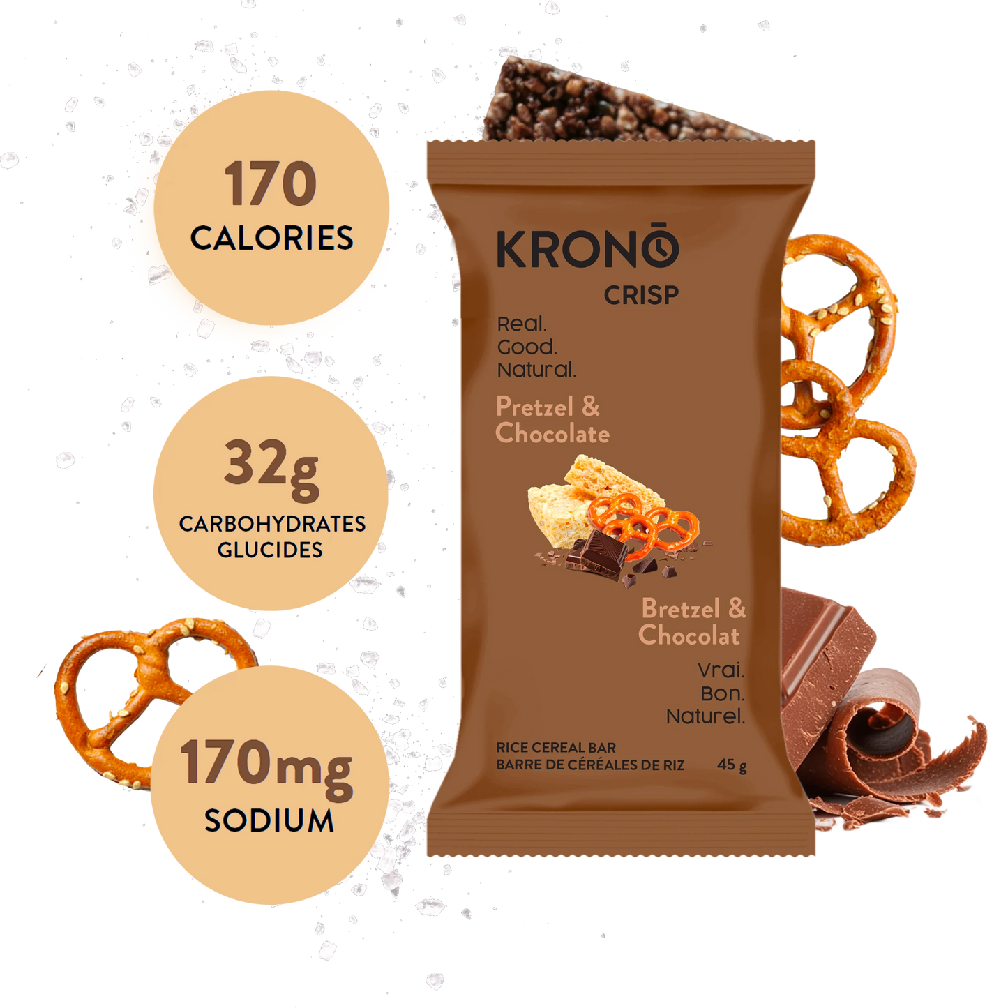 Krono Crisp énergétique bretzel & chocolat