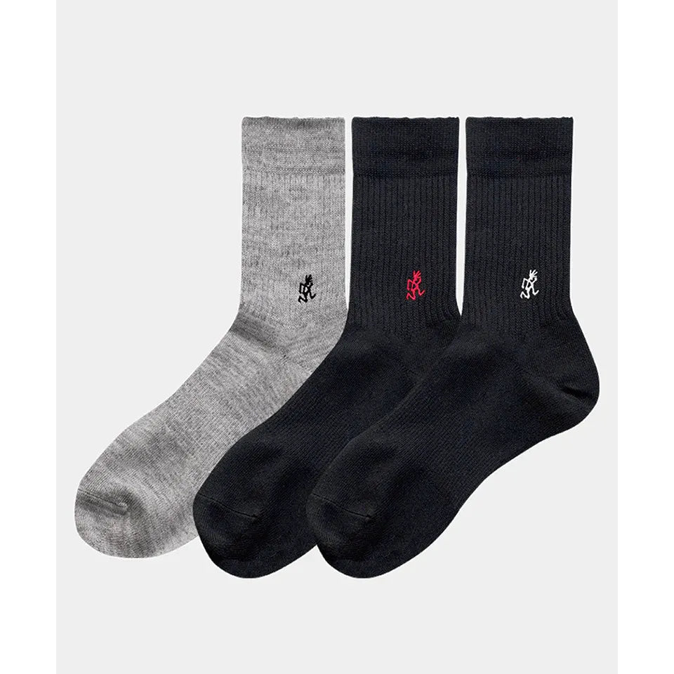 Chaussettes Gramicci Basic Crew - Lot de 3 - Unisexe