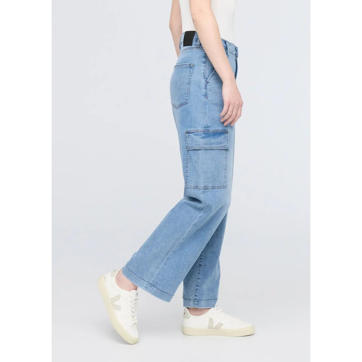 Perf. Denim Lite High Rise Cargo - Femmes