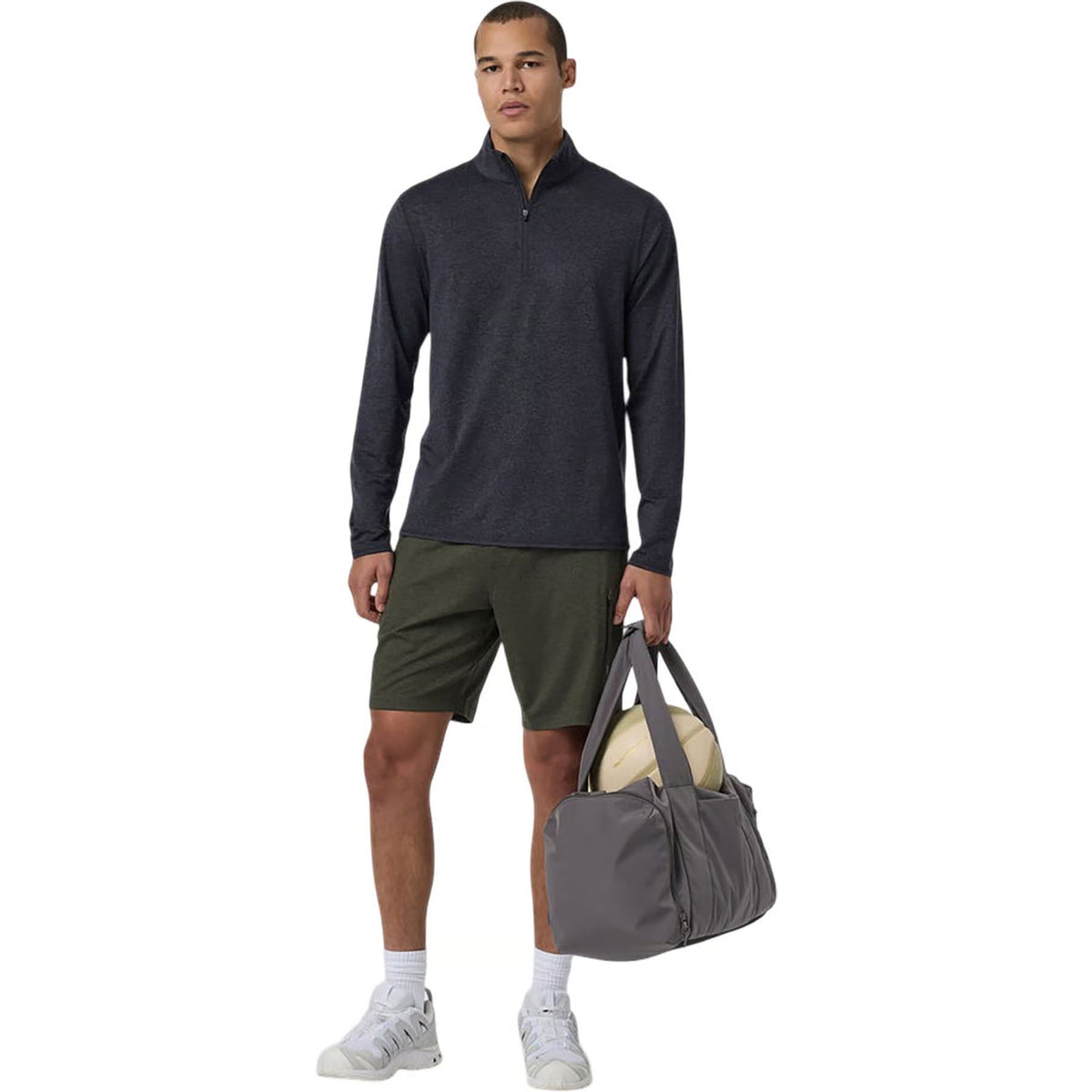 Pull Ponto à demi-zip et col montant - Hommes