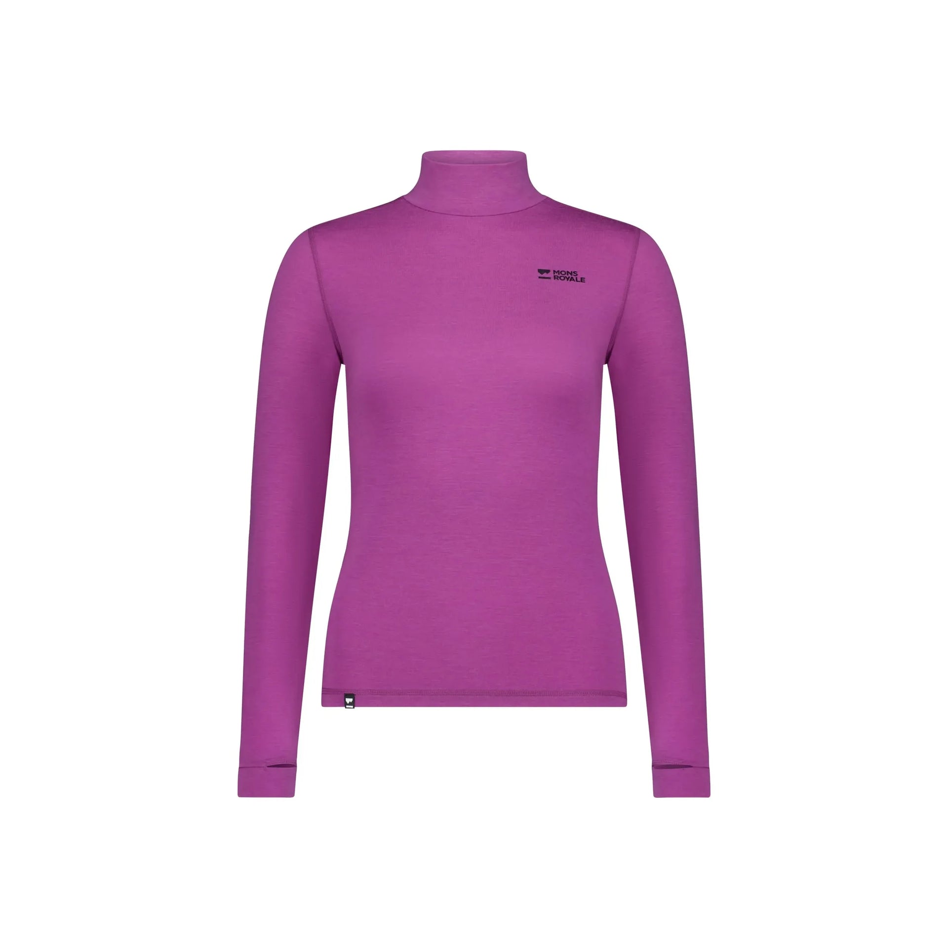 Chandail Cascade en mérinos à col montant et manches longues - Femmes