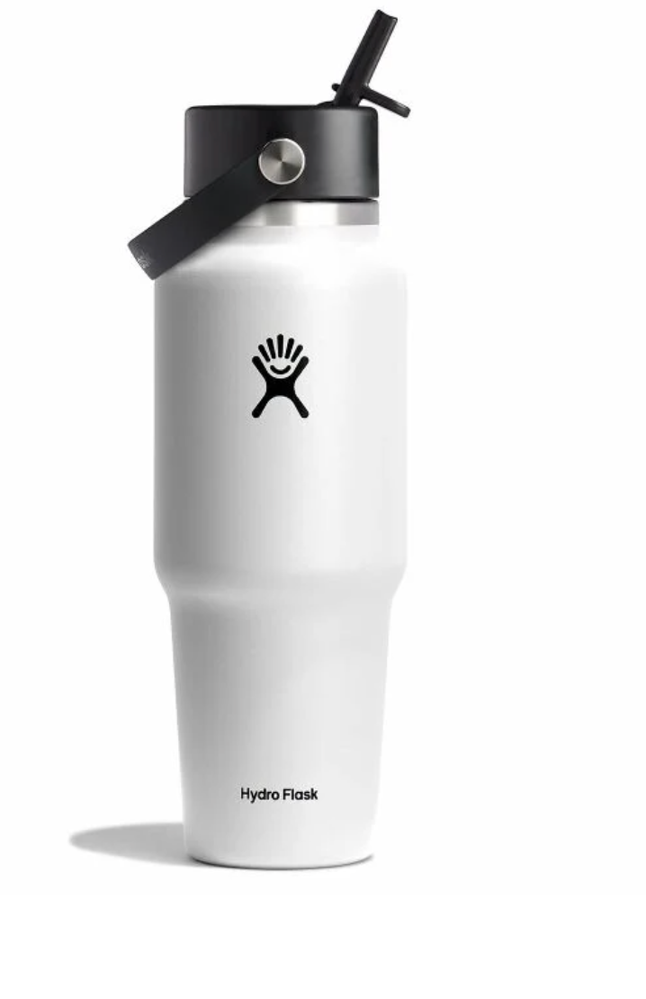 Gourde isotherme 946 ml avec paille Flex – Large ouverture||Flex Straw Travel 32 oz Wide
