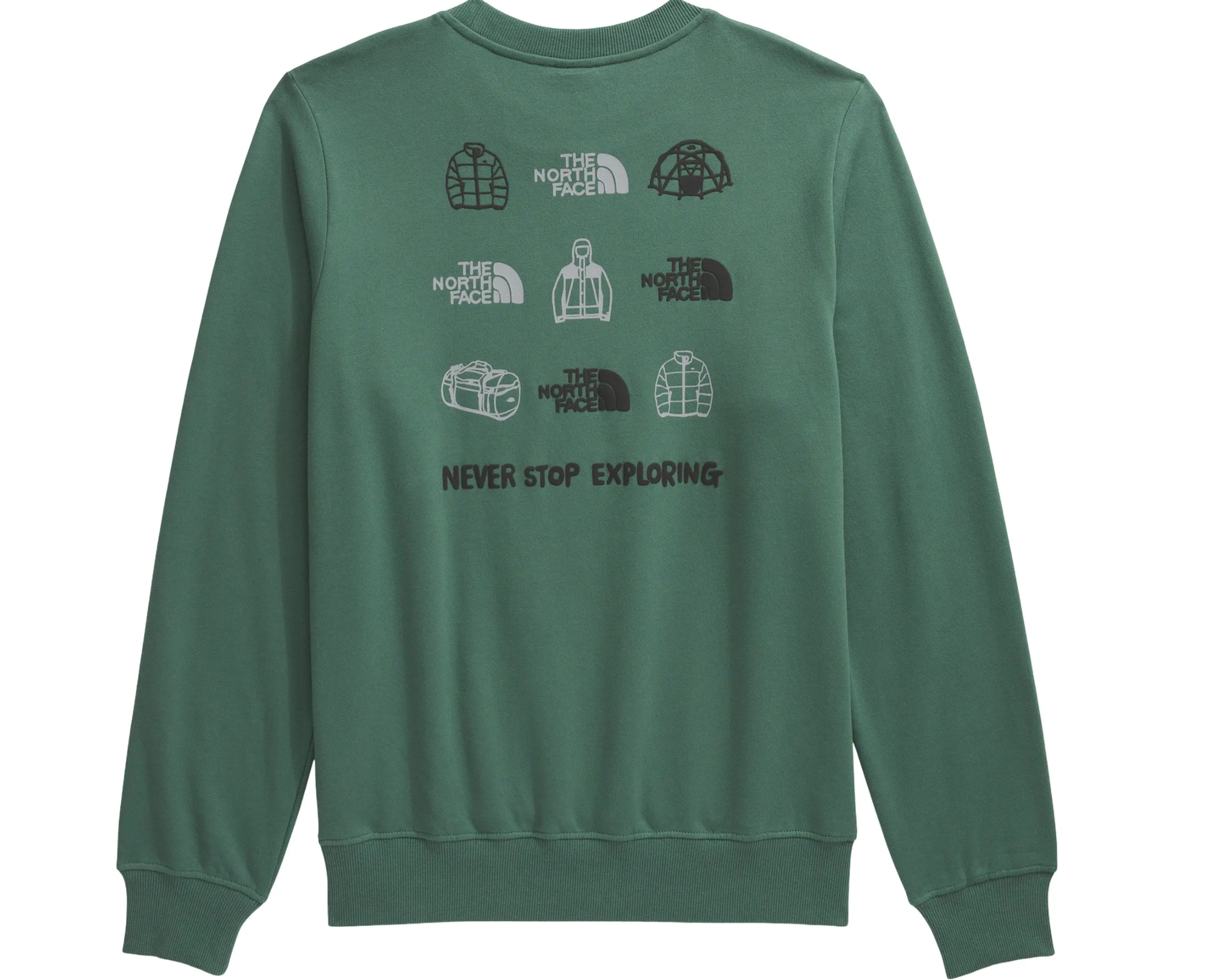 Chandail en molleton à col rond graphique Outdoor||Outdoor Graphic Crew Neck Sweatshirt