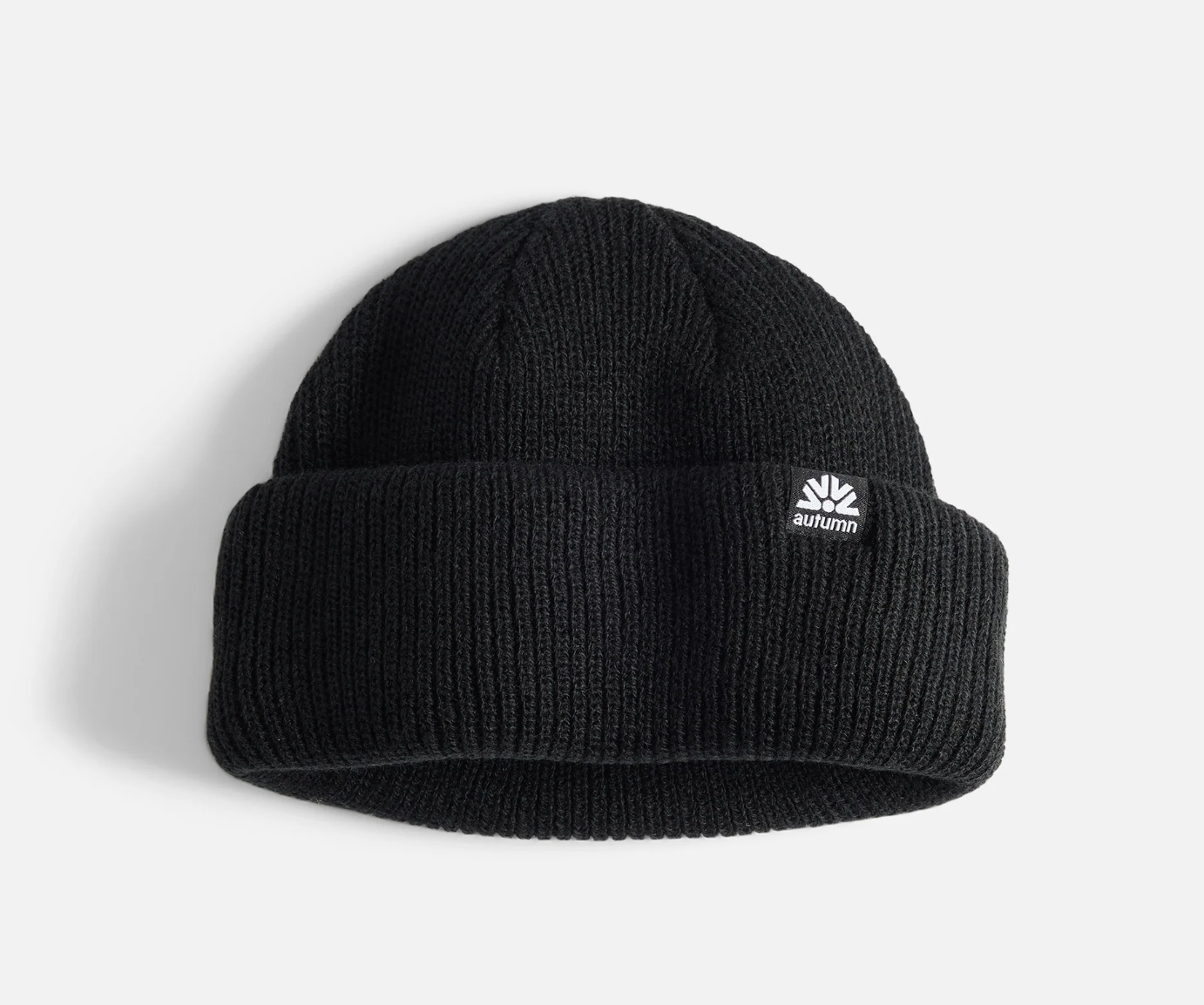 Beanie Double Roll||Autumn - Double Roll Beanie - Black