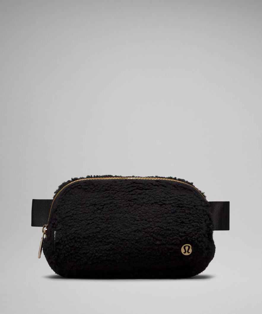 Sac de ceinture en molleton Everywhere- Noir/or || Everywhere Belt Bag Fleece 1L - Black/Gold