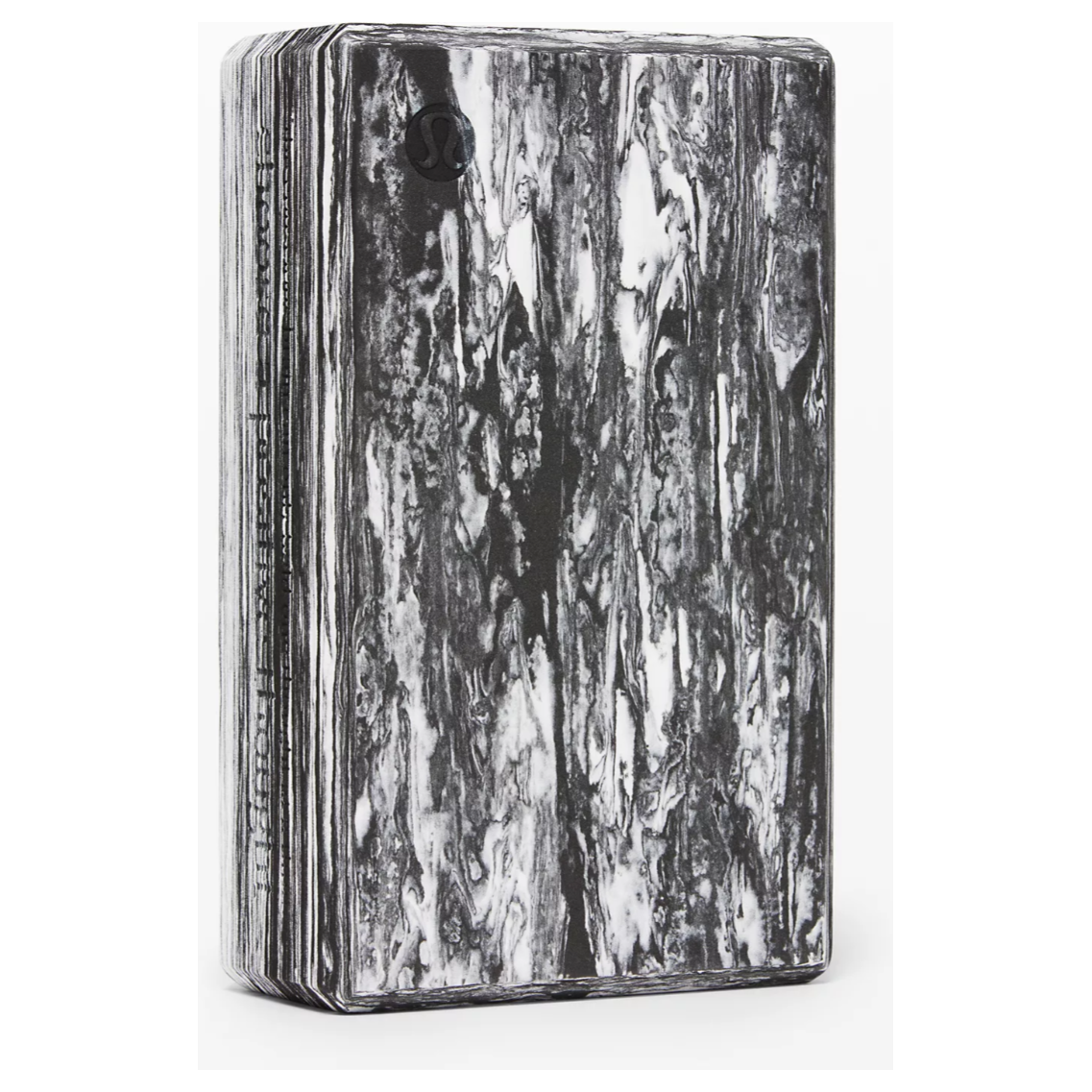 Lift &amp; Lengthen Yoga Brick - Black/White Marble