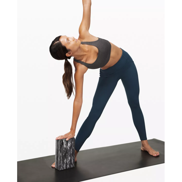 Brique de yoga Lift & Lengthen - Marbré noir/blanc