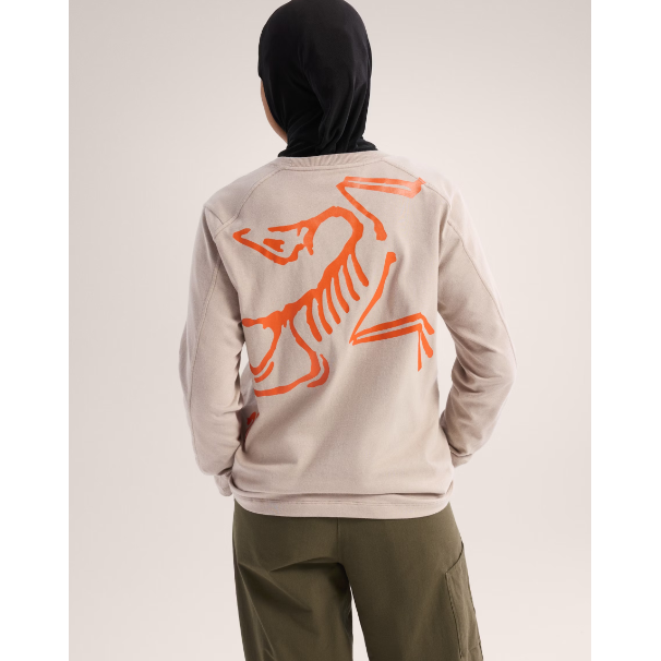 Chandail à col rond Kragg avec logo Bird pour Femmes|| Kragg - Cotton Bird Crew LS for Women's