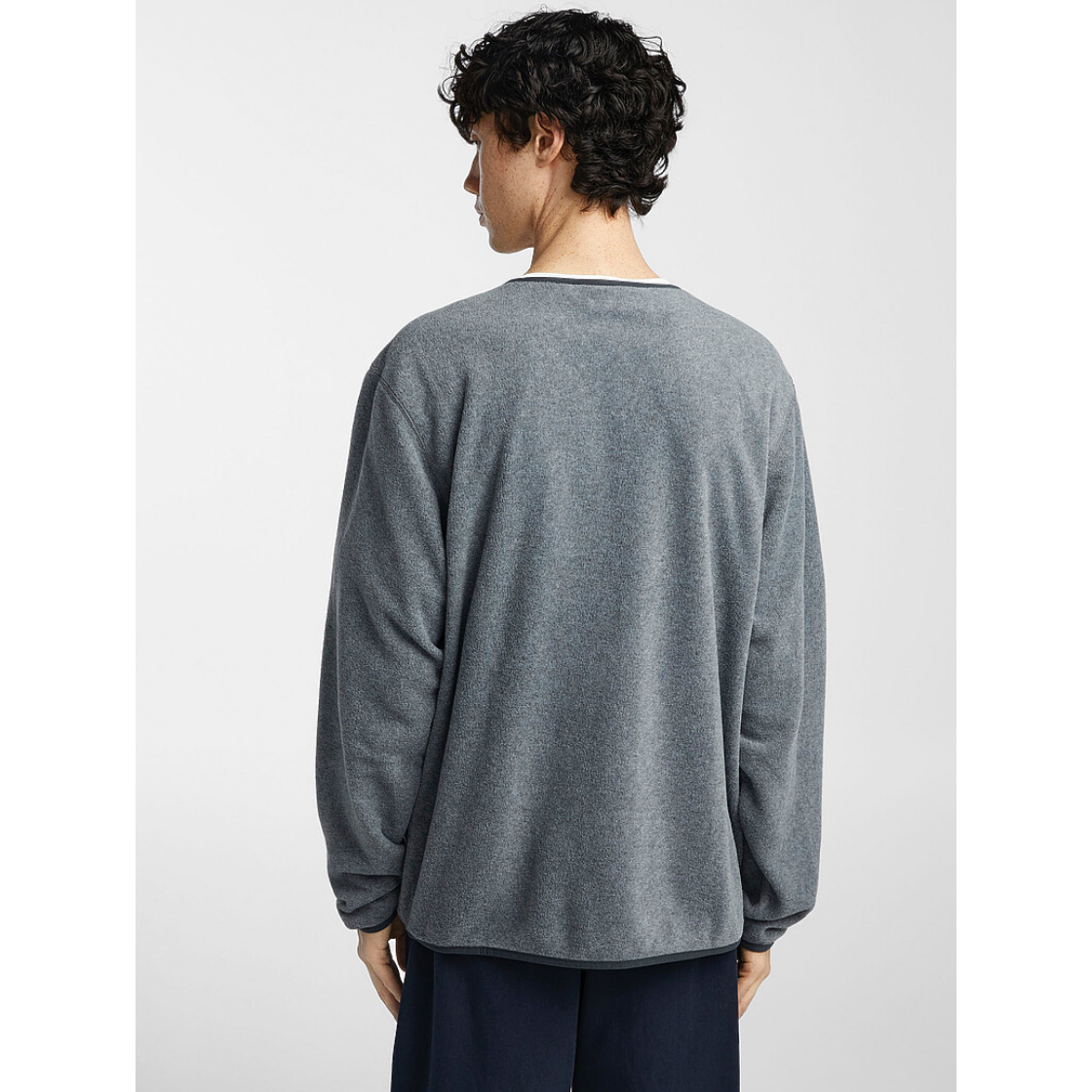 Unisex Fleece Zip-Up Cardigan