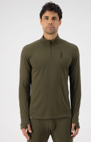 Combine Cascade Merino 1/4 Zip pour Hommes || Base Layer Cascade Merino 1/4 Zip for Men's LS - M's