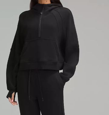 Chandail demi-zip Scuba pour Femmes || Scuba Oversized HZ Hoodie for Women's