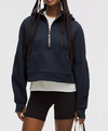 Chandail demi-zip Scuba pour Femmes || Scuba Oversized HZ Hoodie for Women's