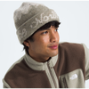Cabin Mountainscape Beanie - Clay Grey White