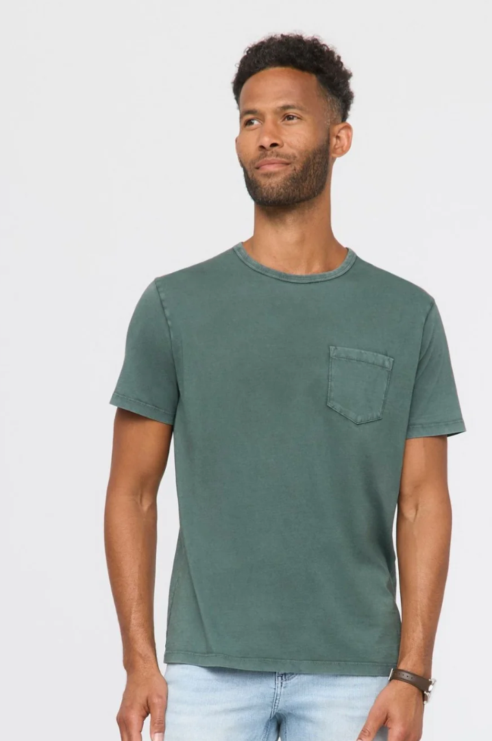 Chandail avec une poche pour Homme||PurePima Vintage Pocket Tee for Men's