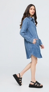 Robe en Jeans pour Femmes||Performance Denim Lite Shirt Dress for Women's