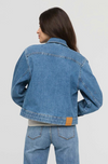 Veste en Jeans pour Femmes||Midweight Denim Pleated Jacket for Women's