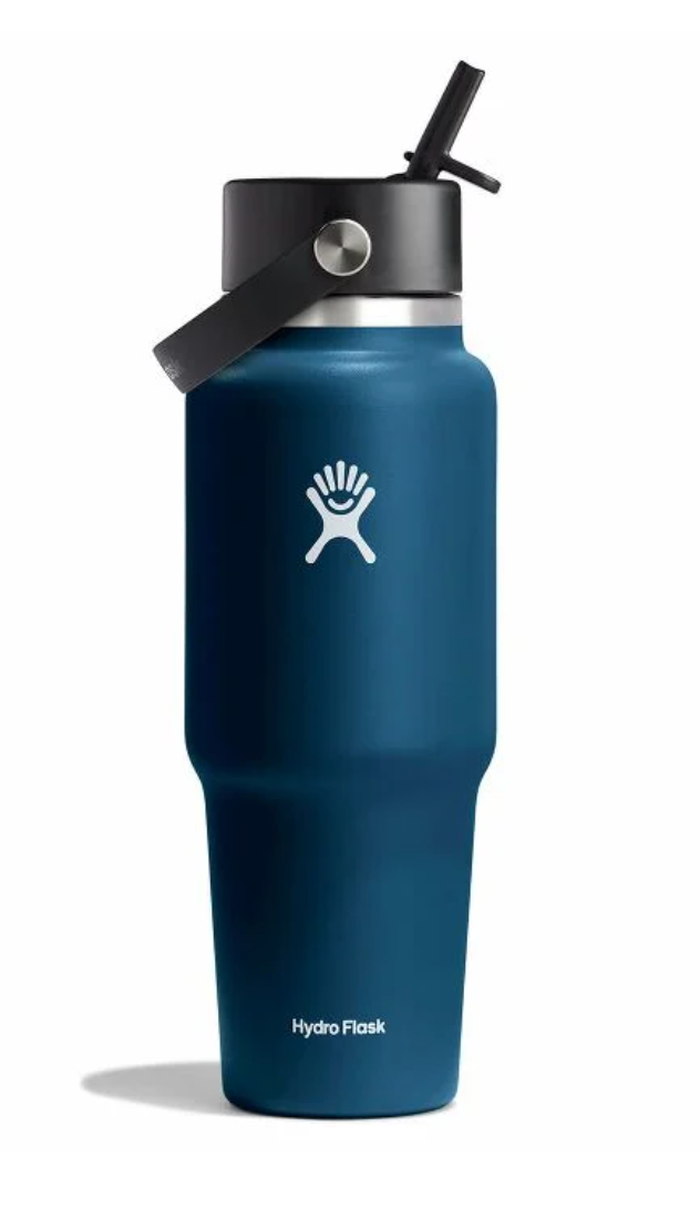 Gourde isotherme 946 ml avec paille Flex – Large ouverture||Flex Straw Travel 32 oz Wide