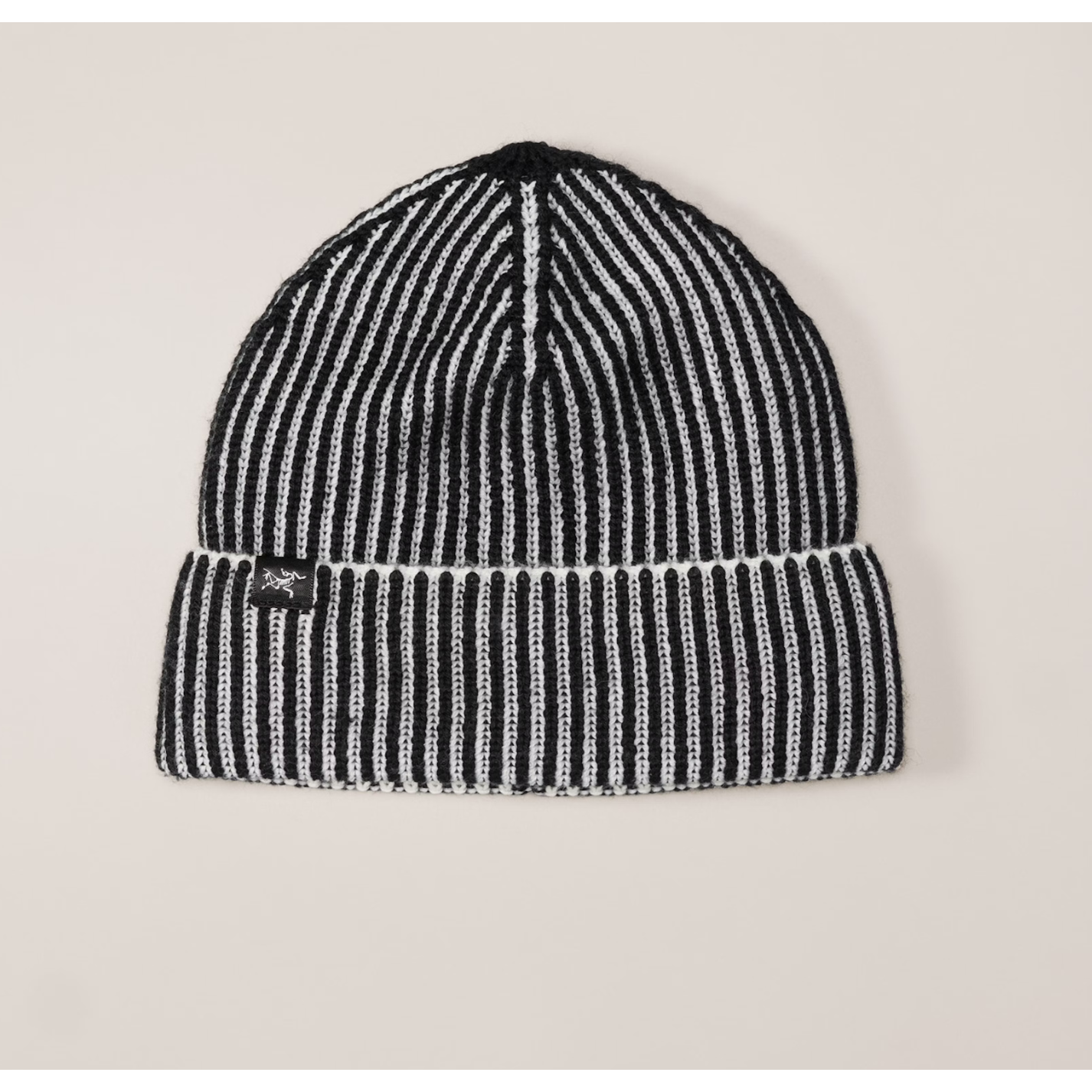 Arc'Teryx Ribbed Tuque - Black/Arctic Silk||Ribbed - Toque - Black/Arctic Silk