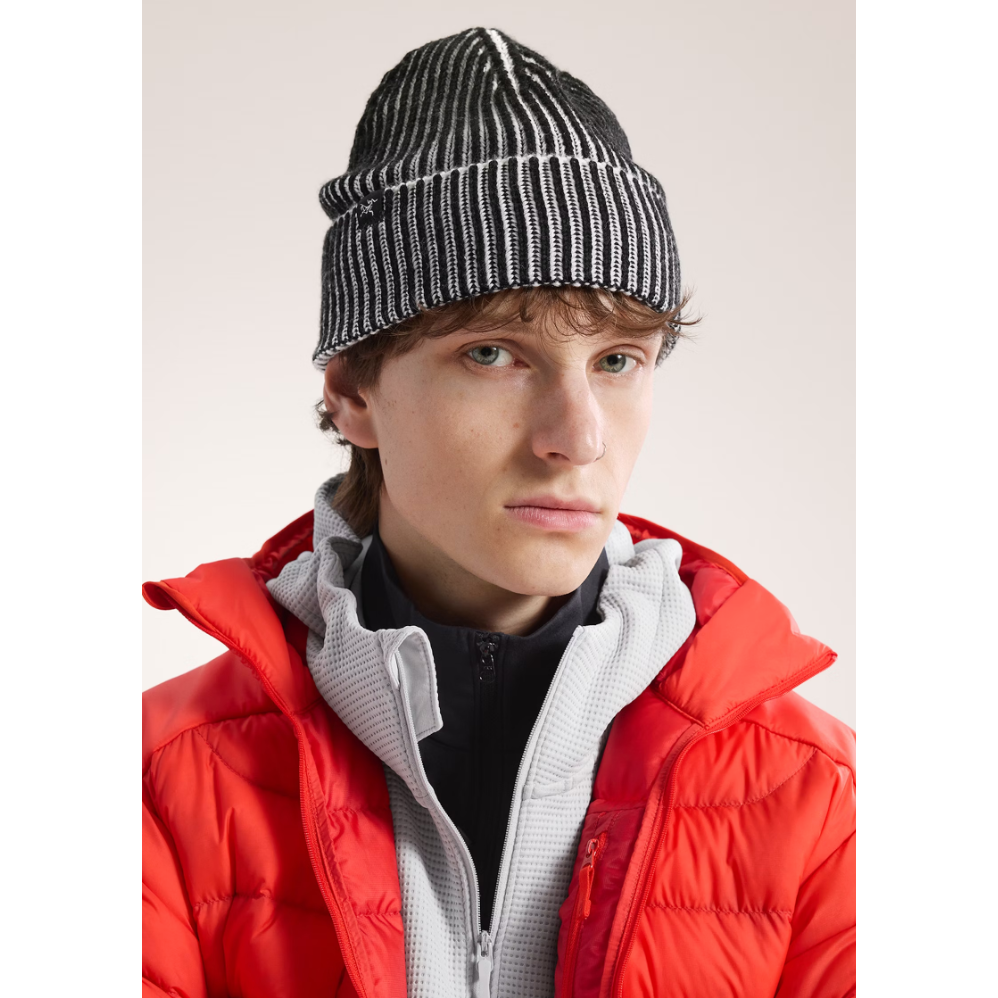Arc'Teryx Ribbed Tuque - Black/Arctic Silk||Ribbed - Toque - Black/Arctic Silk