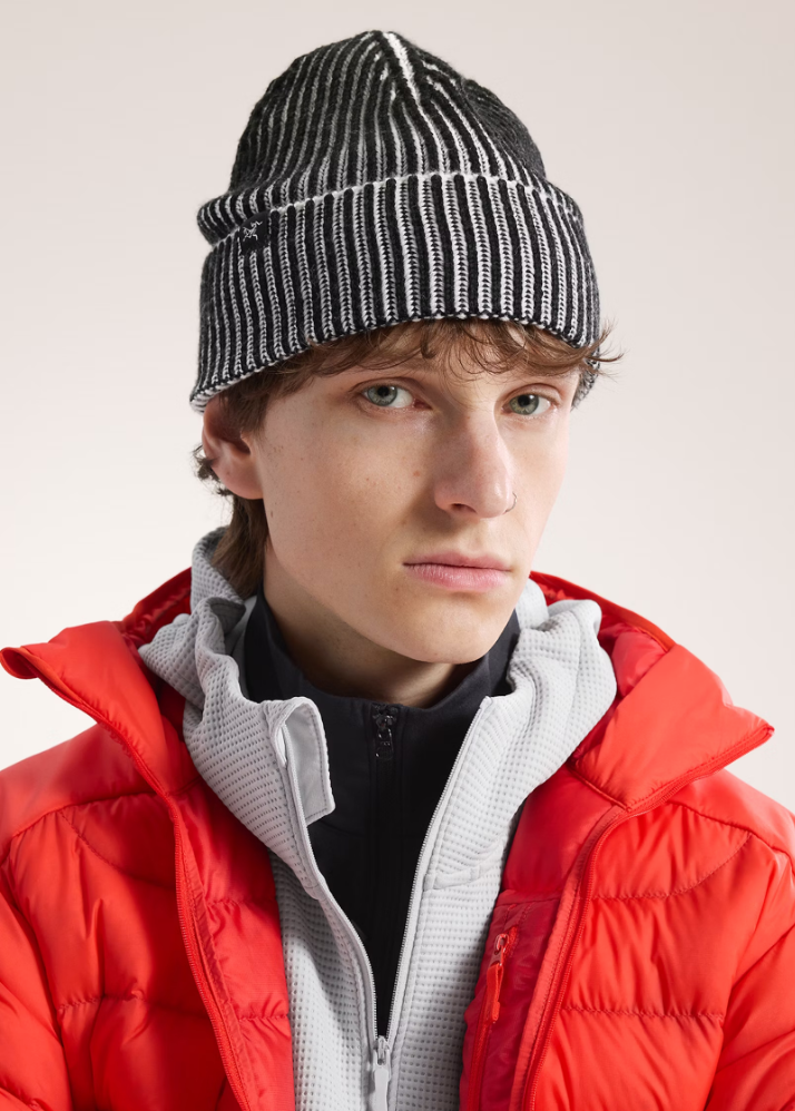 Tuque Cotelée Arc'Teryx - Black/Arctic Silk||Ribbed - Toque - Black/Arctic Silk