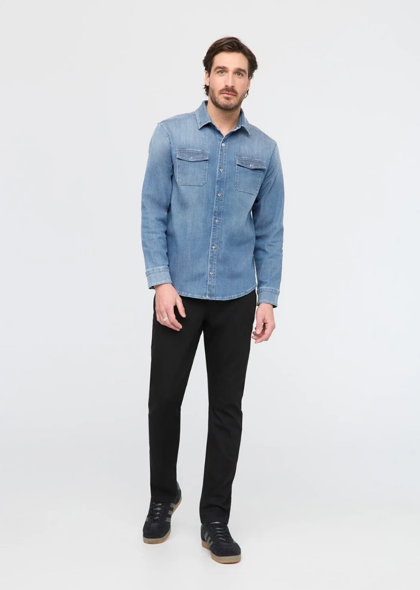 Chemise Performance Denim Lite à deux poches - Homme||Performance Denim Lite Two Pocket Shirt - M's