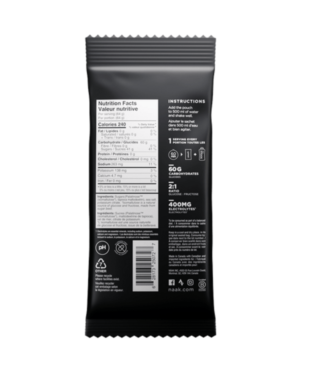 Mélange à boisson Boost Energy™ | 64g||Naak Boost Energy Drink Mix - 64g