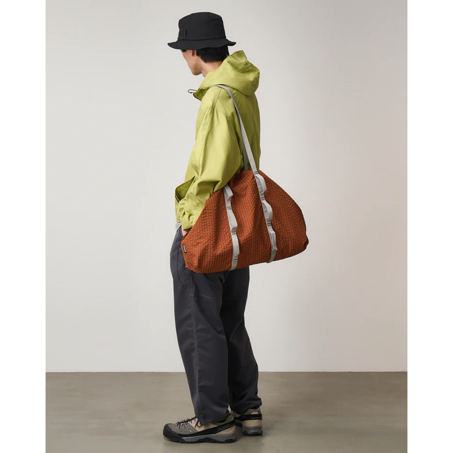 Gramicci Bag - Brick||Plaid Climbing Tote - Brick
