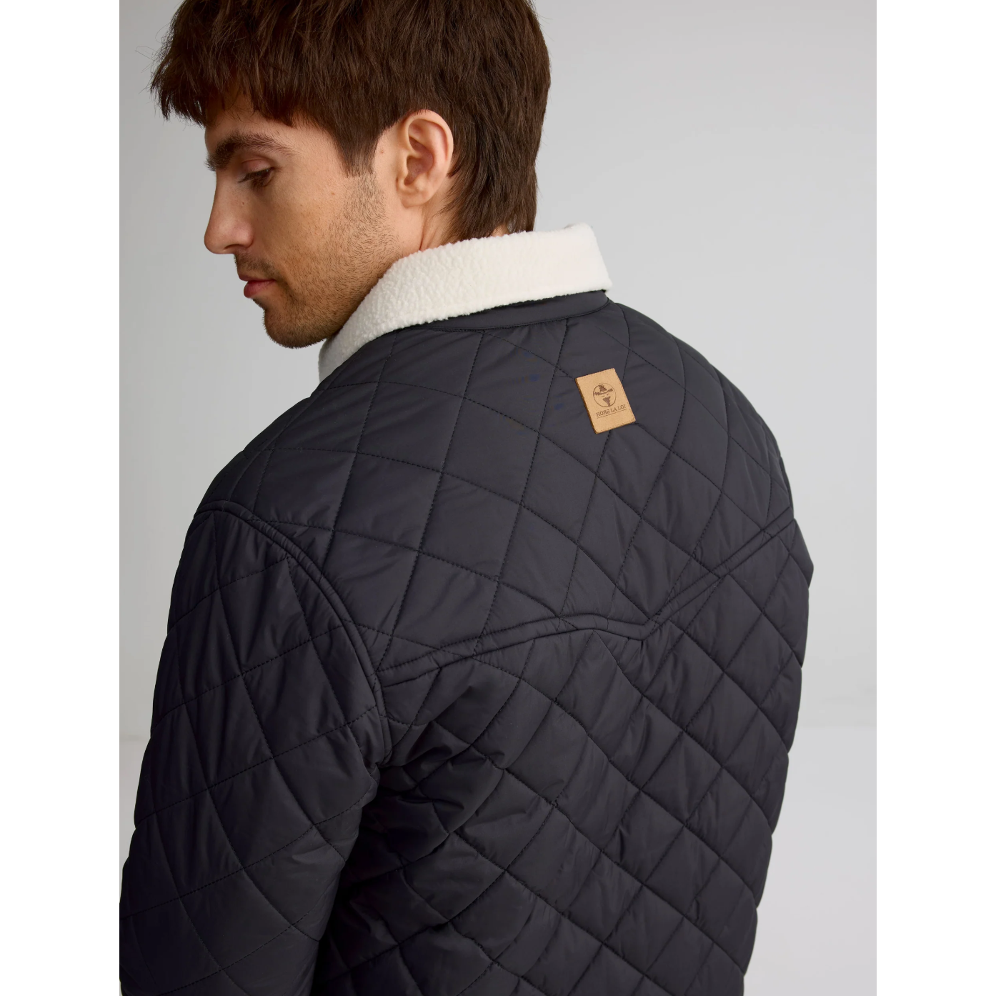 Surchemise avec col en sherpa pour homme||Overshirt With Sherpa Colar - M's