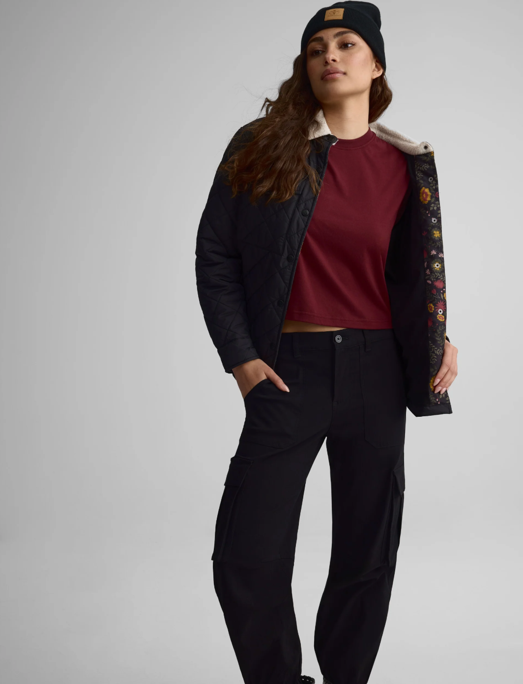 Surchemise avec col en sherpa pour femme||Overshirt With Sherpa Colar - W's