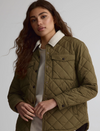 Surchemise avec col en sherpa pour femme||Overshirt With Sherpa Colar - W's