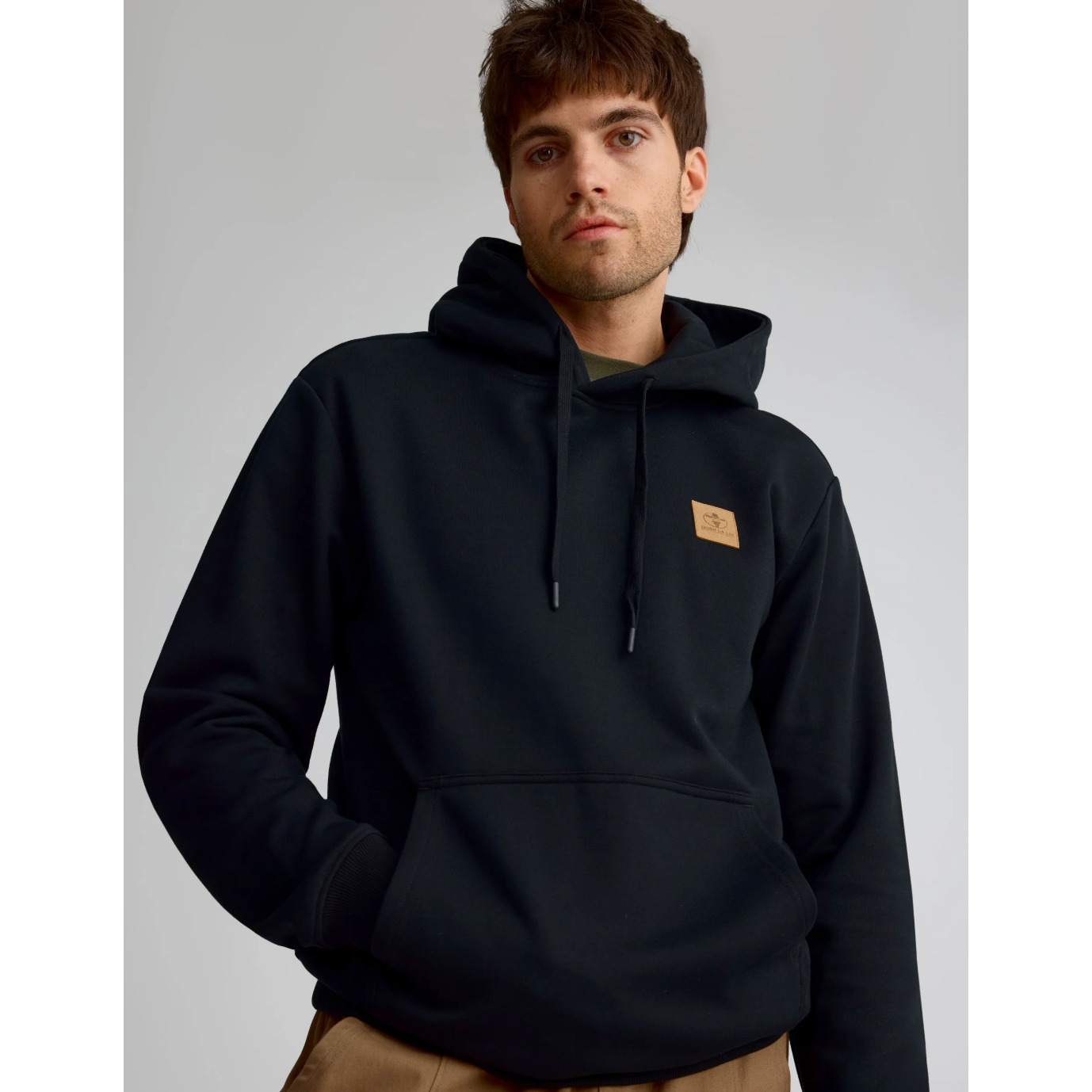 Chandail coton ouaté à capuchon pour homme