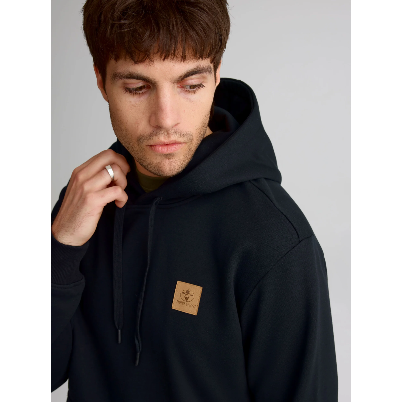 Chandail coton ouaté à capuchon pour homme